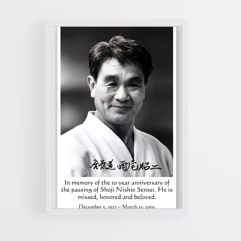 Poster Shoji nishio – affiche Aikido (vue 3)